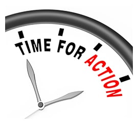 Time for Action Clock To Inspire And Motivate
